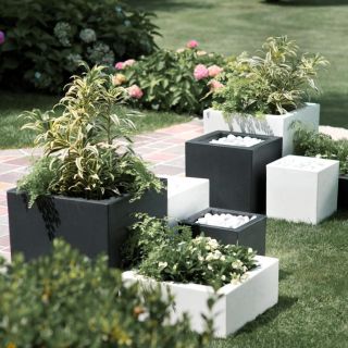 Vaso Fioriera in resina SCHIO CUBO 30x30 H30 - TERAPLAST