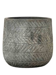 Vaso in terracotta patinata - EMILIE- CHOKO - Ø23 H25 cm - BGREEN