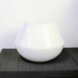 Vaso in vetro bianco - Ø33 H33