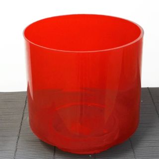 Vaso portacandela in vetro rosso - Ø24,5 H25
