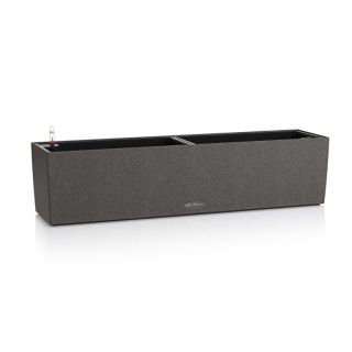 Fioriera BALCONERA STONE 80X19 con auto irrigazione -40% - NERO GRAFITE - LECHUZA