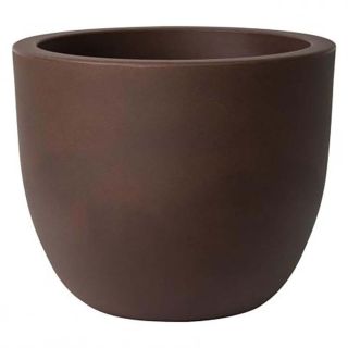 Kalapanta Vaso Ecosostenibile 19cm Plastica Riciclata Con Riserva D'Acqua E Terriccio - Marrone Argilla