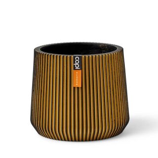 Vaso tondo da interno moderno Groove Ø27 H22