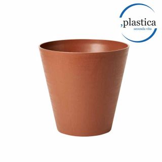 Vaso da tavolo HOOP Ø20 H19 con riserva d'acqua -30% - CLAY - TERAPLAST