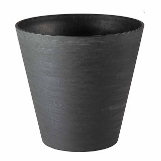 Vaso da tavolo da interno esterno Hoop Ø30 H28 in materiale riciclato con riserva d'acqua - Teraplast
