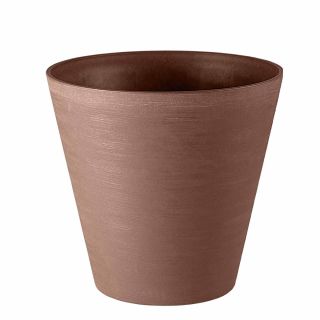 Vaso da tavolo HOOP Ø25 H23,5 con riserva d'acqua -30% - SAND - TERAPLAST