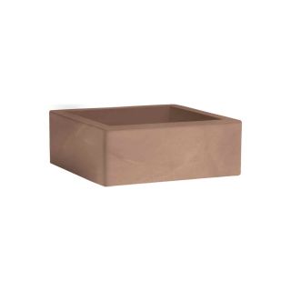 Vaso quadrato basso MINOS 25x25 H12