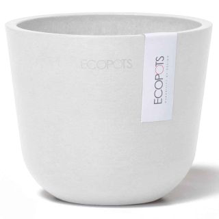 Sconto 30% | Vaso Tondo Oslo Ø35 H30,5 - White Grey - Ecopots