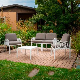 Salotto da giardino Portofino divano + 2 poltrone e 1 tavolino