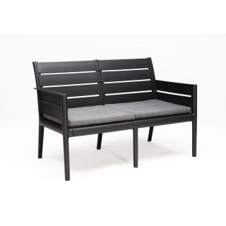 Divano 2 Posti da Giardino Panka in Materiale Riciclato con Cuscini