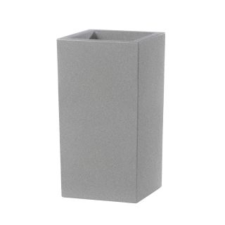 Vaso fioriera in resina SCHIO CUBO ALTO 40x40 - SMOKE - TERAPLAST