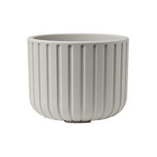 Sconto 30% | Vaso tondo da interno esterno Echo Ø49 H38 - Silver Fog