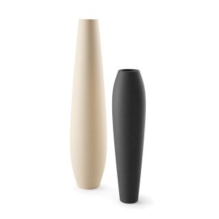 Vaso Elegante di Design per Interni Esterni in Resina Nicole Ø33 H126 - Plust