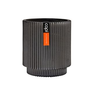 Vaso cilindrico da interno moderno Groove Ø23 H25