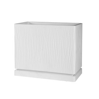 Cassetta alta Naturalia con sottovaso da interno esterno in resina 64,5x34,5 h55