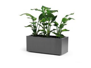 Fioriera rettangolare da interno esterno in resina KEBE 100X40 H40
