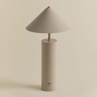 Lampada da tavolo senza fili da interno ed esterno a led in metallo h32,5
