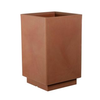 Vaso quadrato alto da interno esterno in resina 34,5x34,5 h55