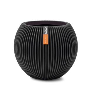Vaso tondo da interno moderno Groove Ø29 H26