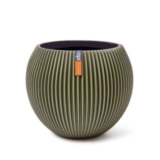 Vaso da tavolo tondo da interno moderno Groove Ø22 H18