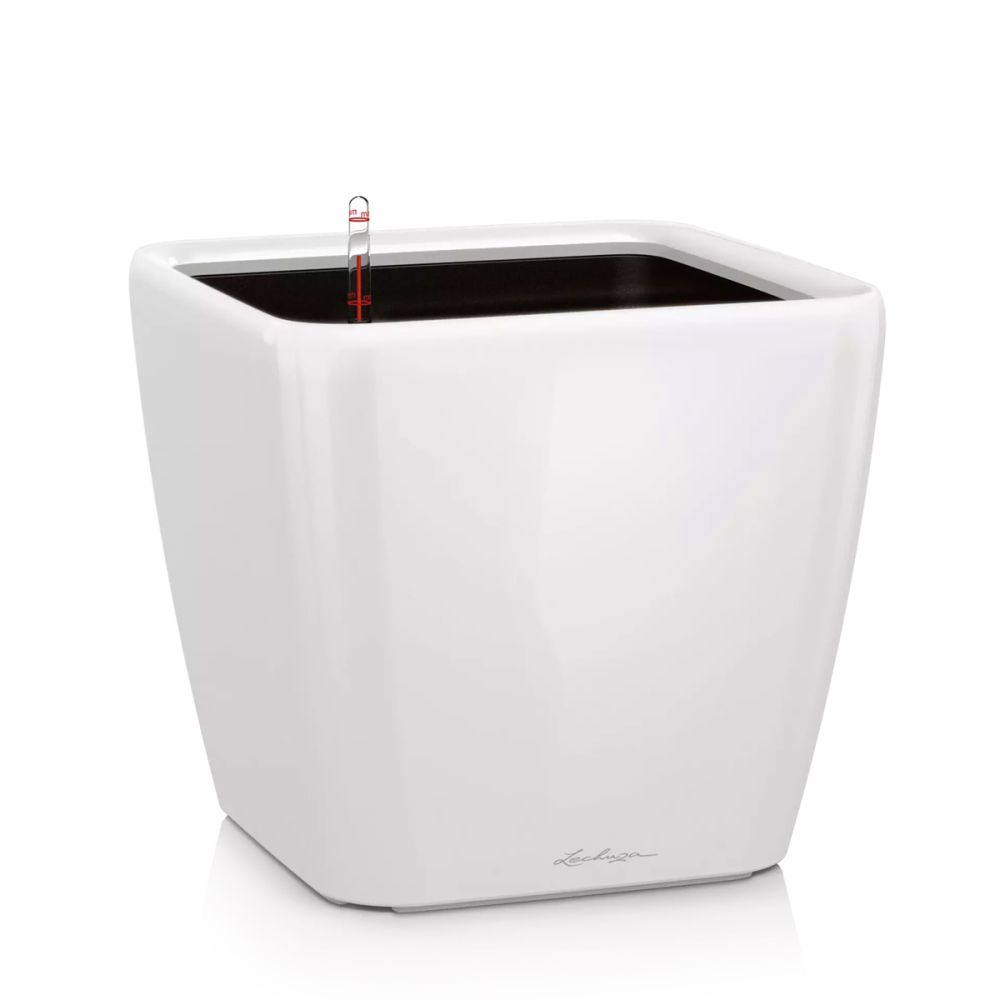 Vaso per piante Urbi Square 7,2 Lt con inserto, altezza 32,5 cm colore: bianco