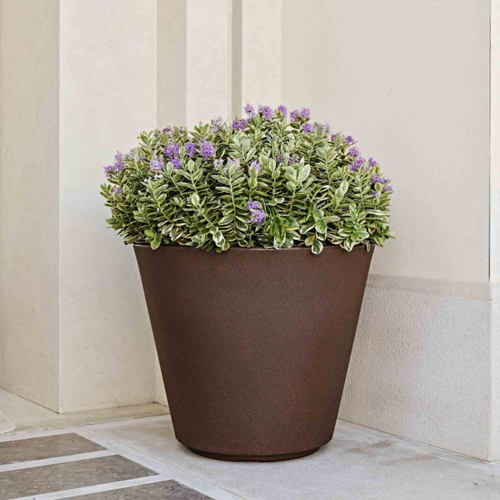 Ciotola Per Fiori Con Colonna 'Trevi' Cm 30/40/50 - Cappuccino - Bama