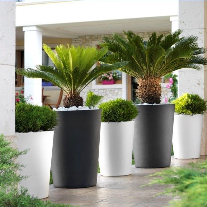 Techno XXL Fioriera con Bew. Venezia 100 cm Antracite, Vasi Plastica Grandi