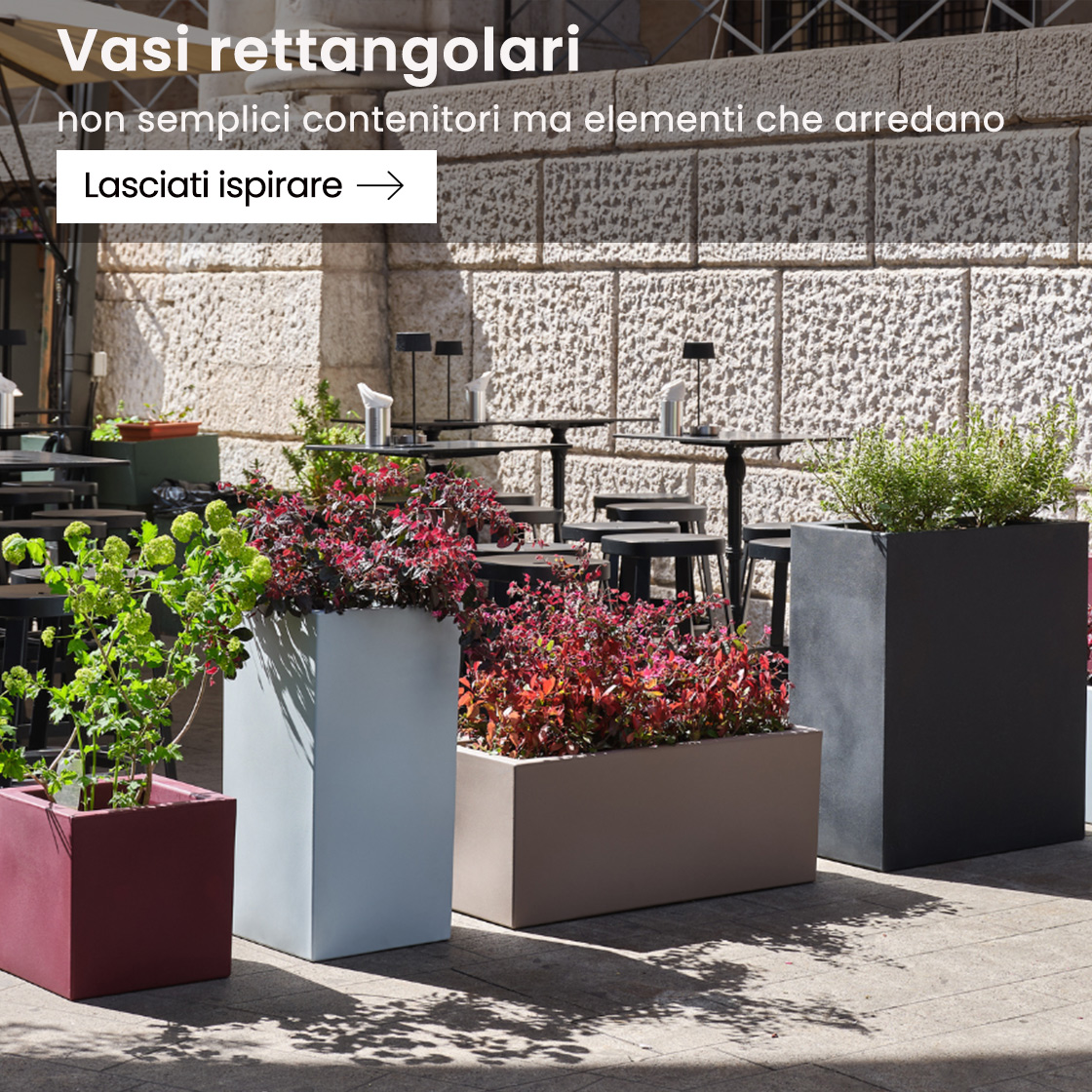 Vasi rettangolari da esterno