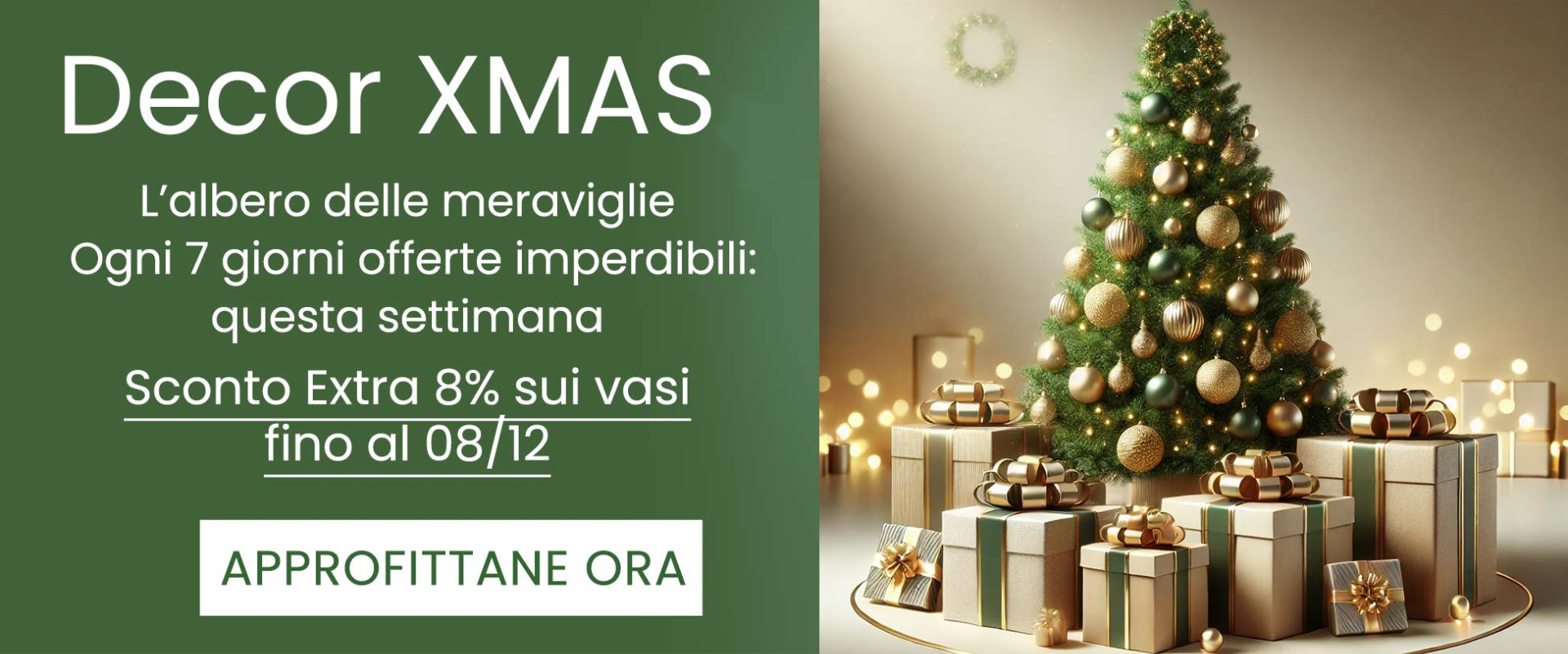 Scopri il nostro albero dell'avvento, sette giorni per sette offete incredibili!