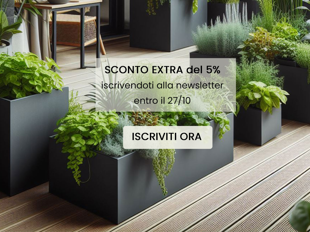 Sconto iscrizione newsletter - Decor Home - Vasi on line