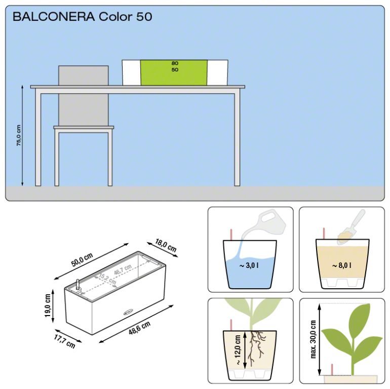 Misure Balconera Lechuza 50