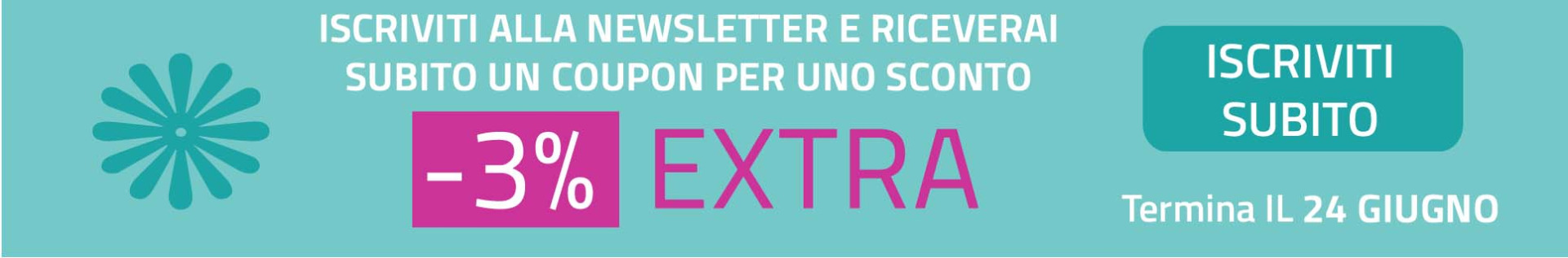 Promozione iscrizione newsletter