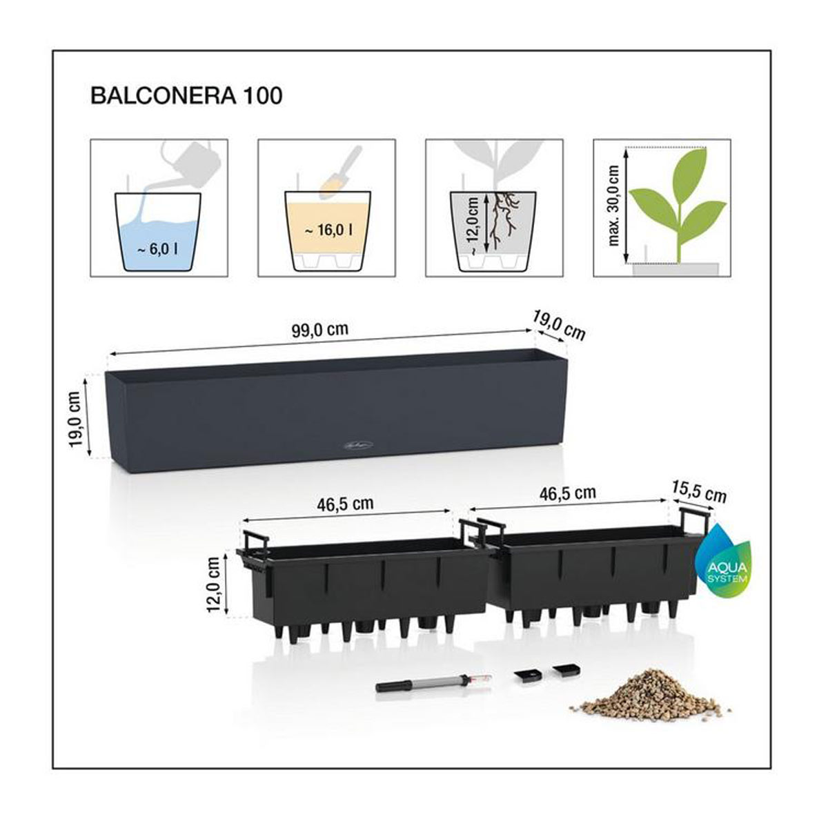Misure Balconera Lechuza 100